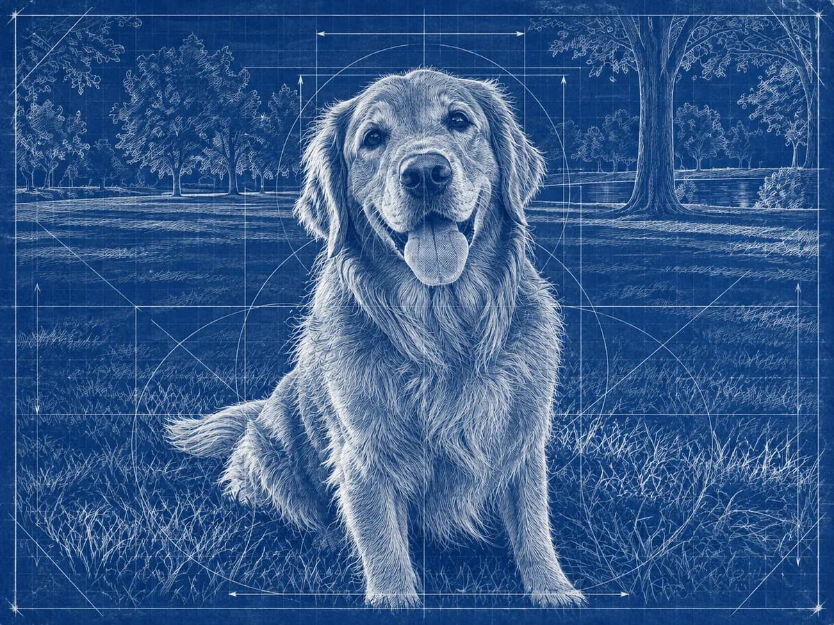 Blueprint Drawing example