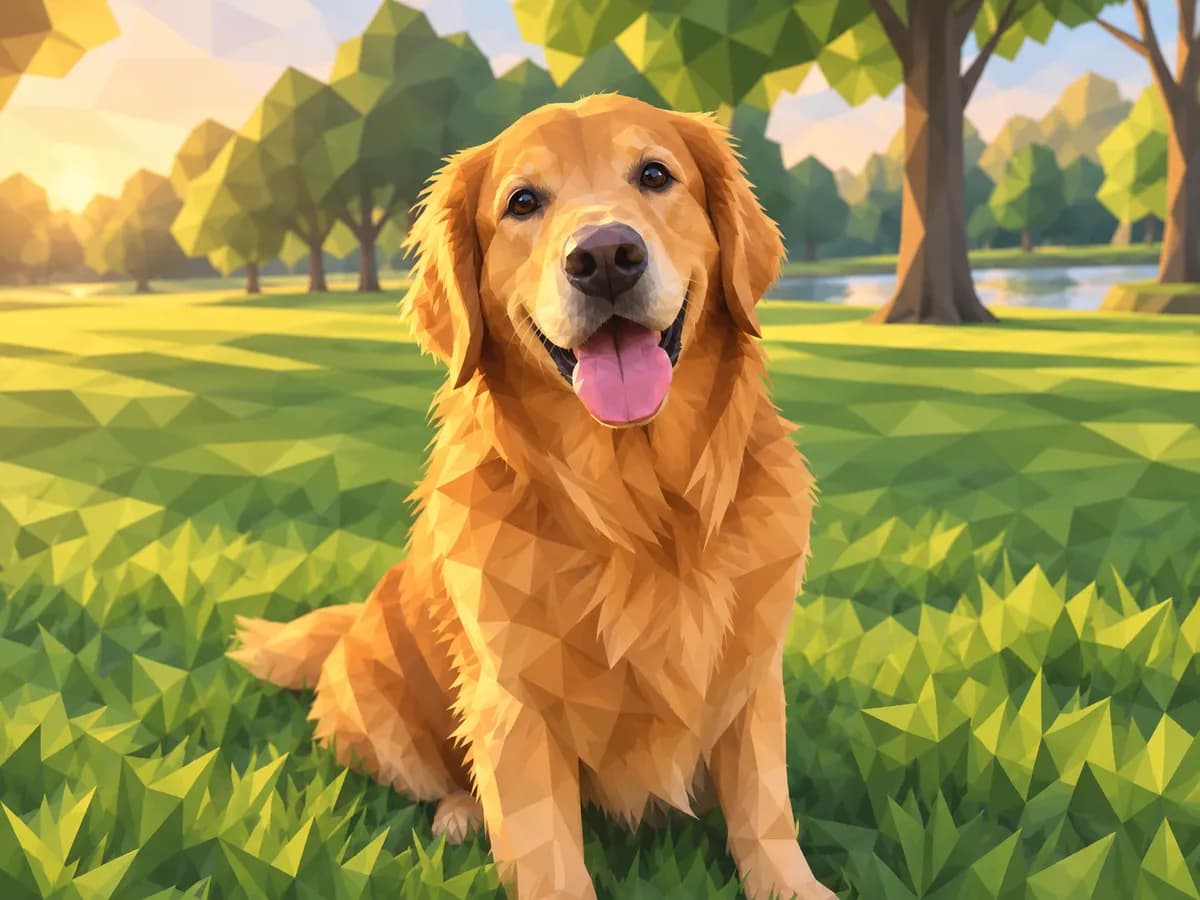 Low-Poly 3D example
