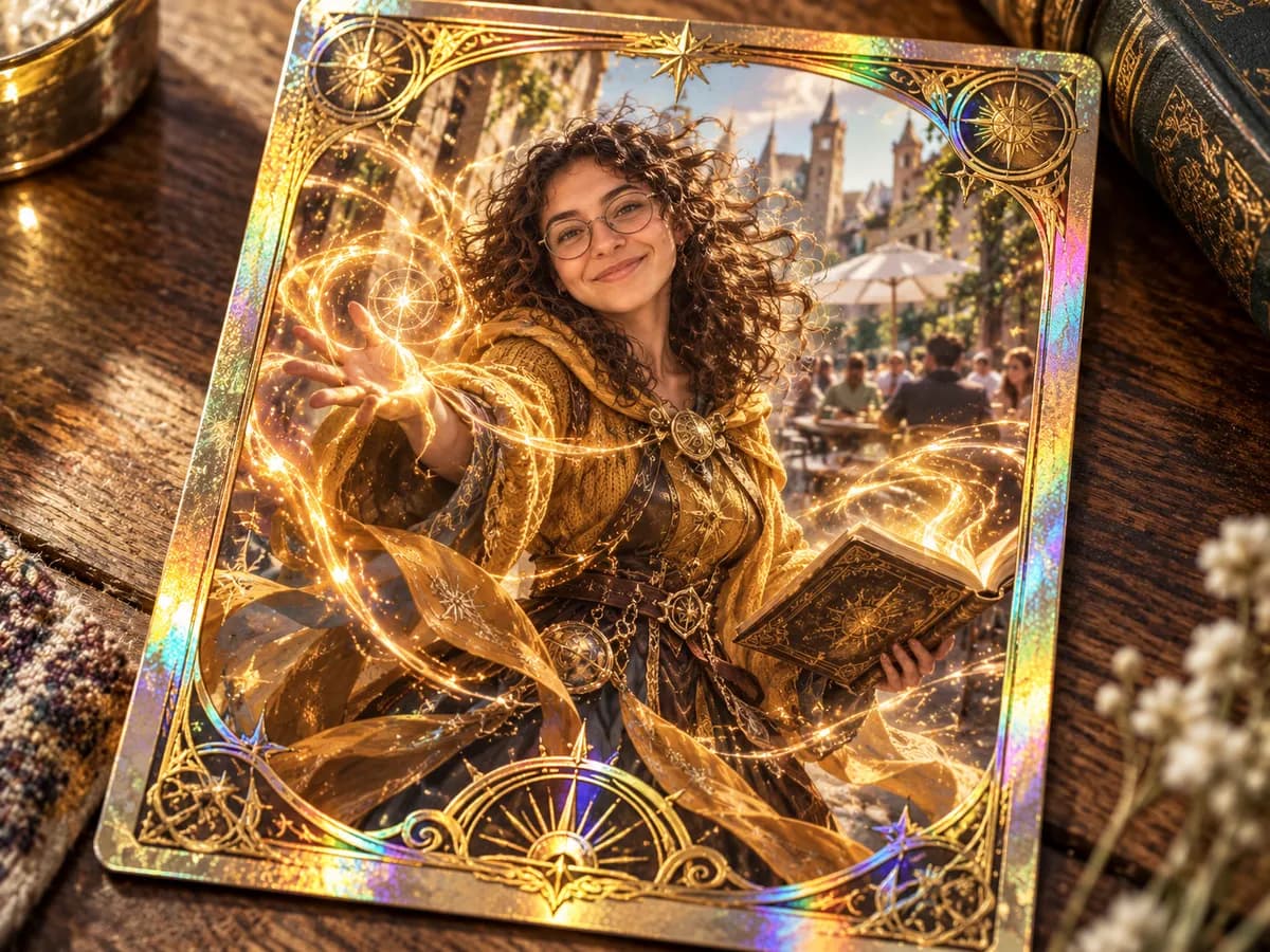 Fantasy Trading Card example